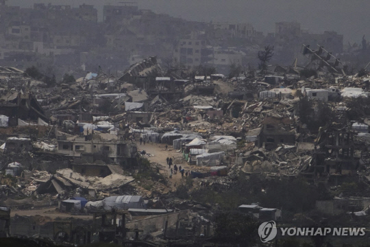 폐허가 된 가자지구   [AP 연합뉴스 자료사진]